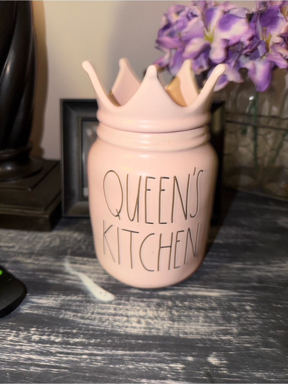 Rae Dunn Pink Ceramic Canister Base - Artisan Collection